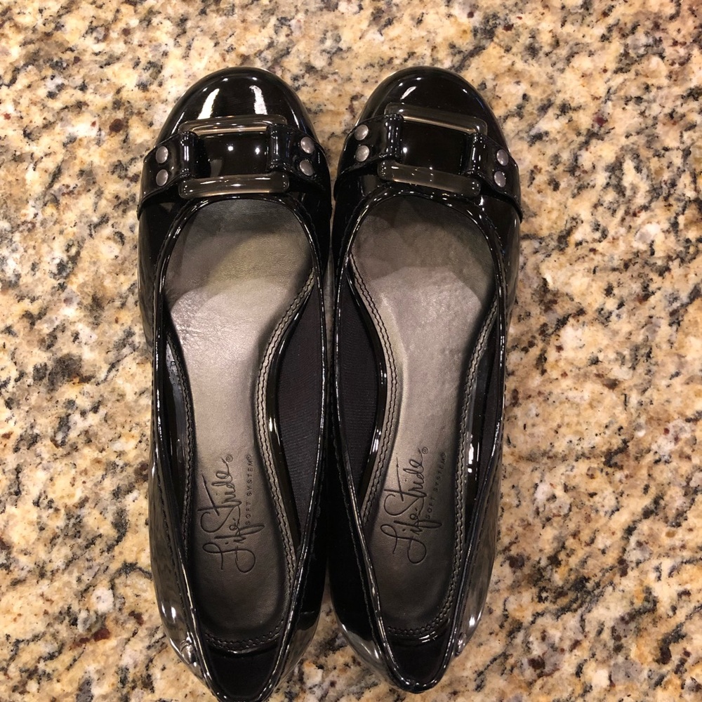Black Patent Leather Flats